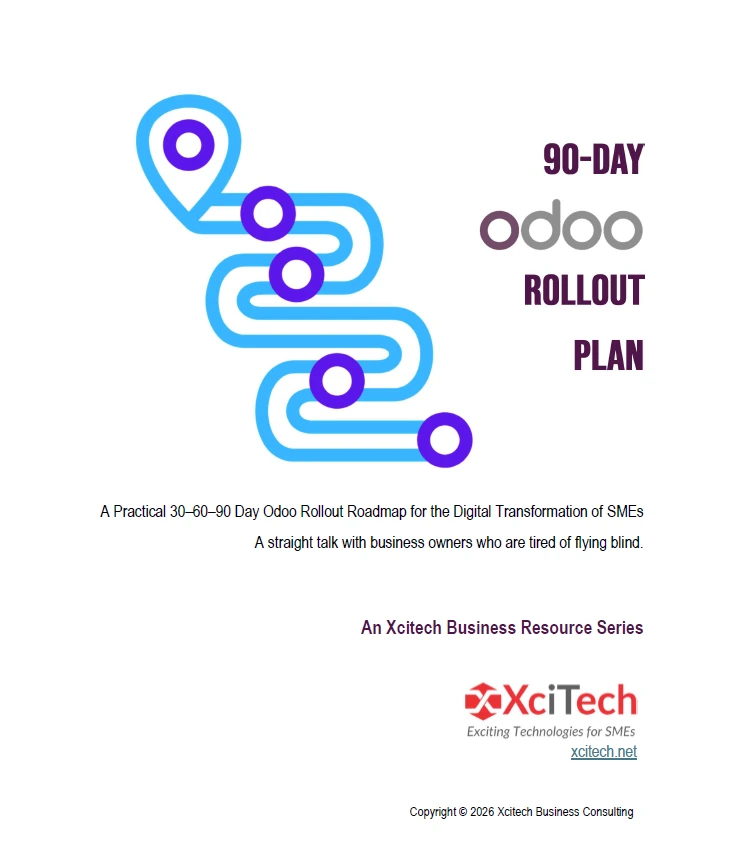 Cover Page of 90-Day Odoo Rollout Plan